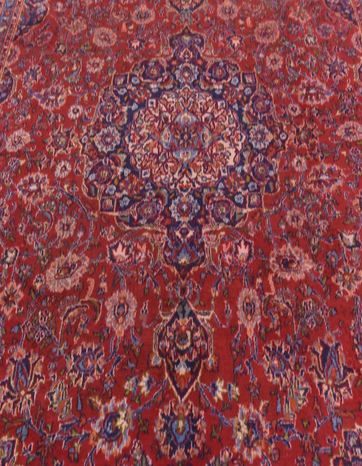 Detail image of 10' x 12' 10 Hand Knotted Mashad Persian Wool Rug