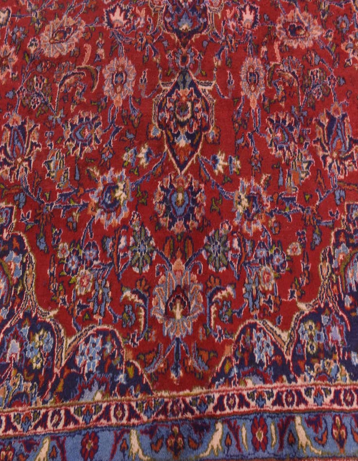Detail image of 10' x 12' 10 Hand Knotted Mashad Persian Wool Rug