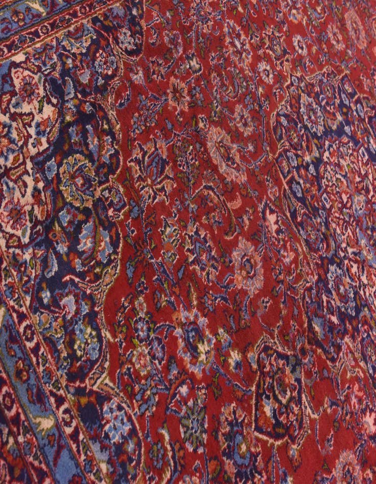 Detail image of 10' x 12' 10  Hand Knotted Mashad Persian Wool Rug