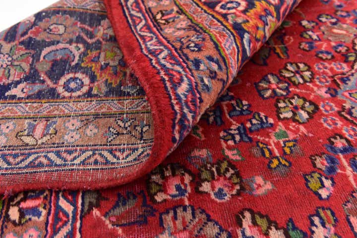 9' 6 x 12' 5 Hand Knotted Mashad Persian Wool Rug