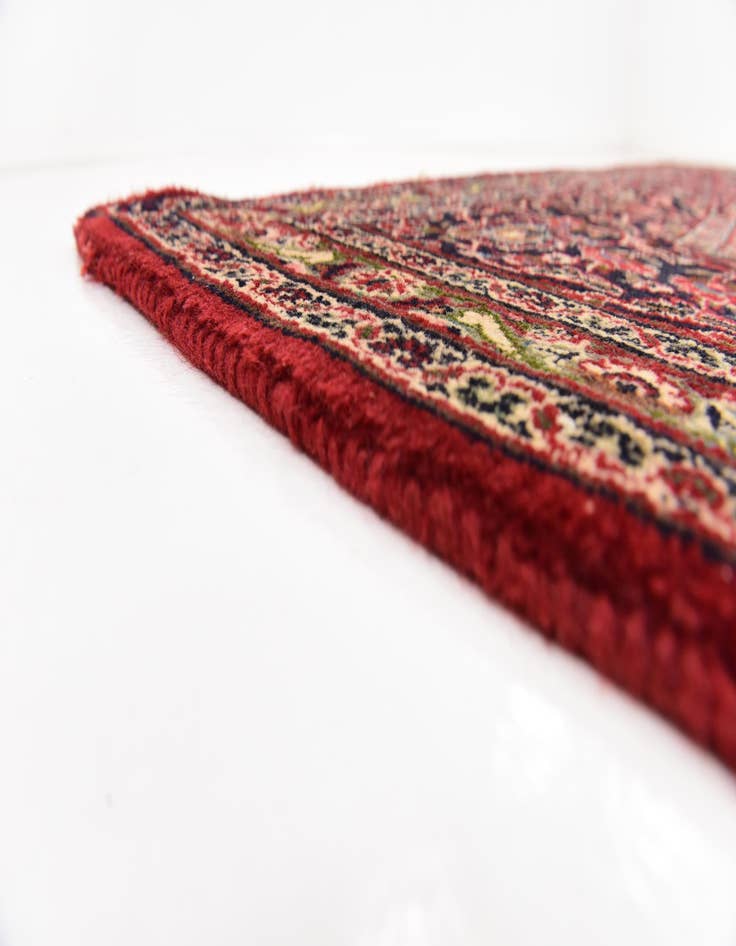 Detail image of 10' x 12' 9 Hand Knotted Mashad Persian Wool Rug