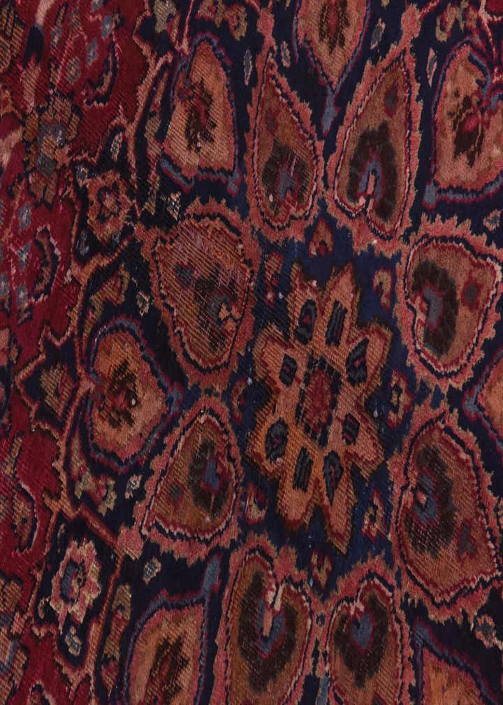 9' 8 x 12' 6 Hand Knotted Mashad Persian Wool Rug