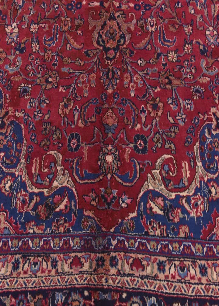 9' 8 x 12' 6 Hand Knotted Mashad Persian Wool Rug