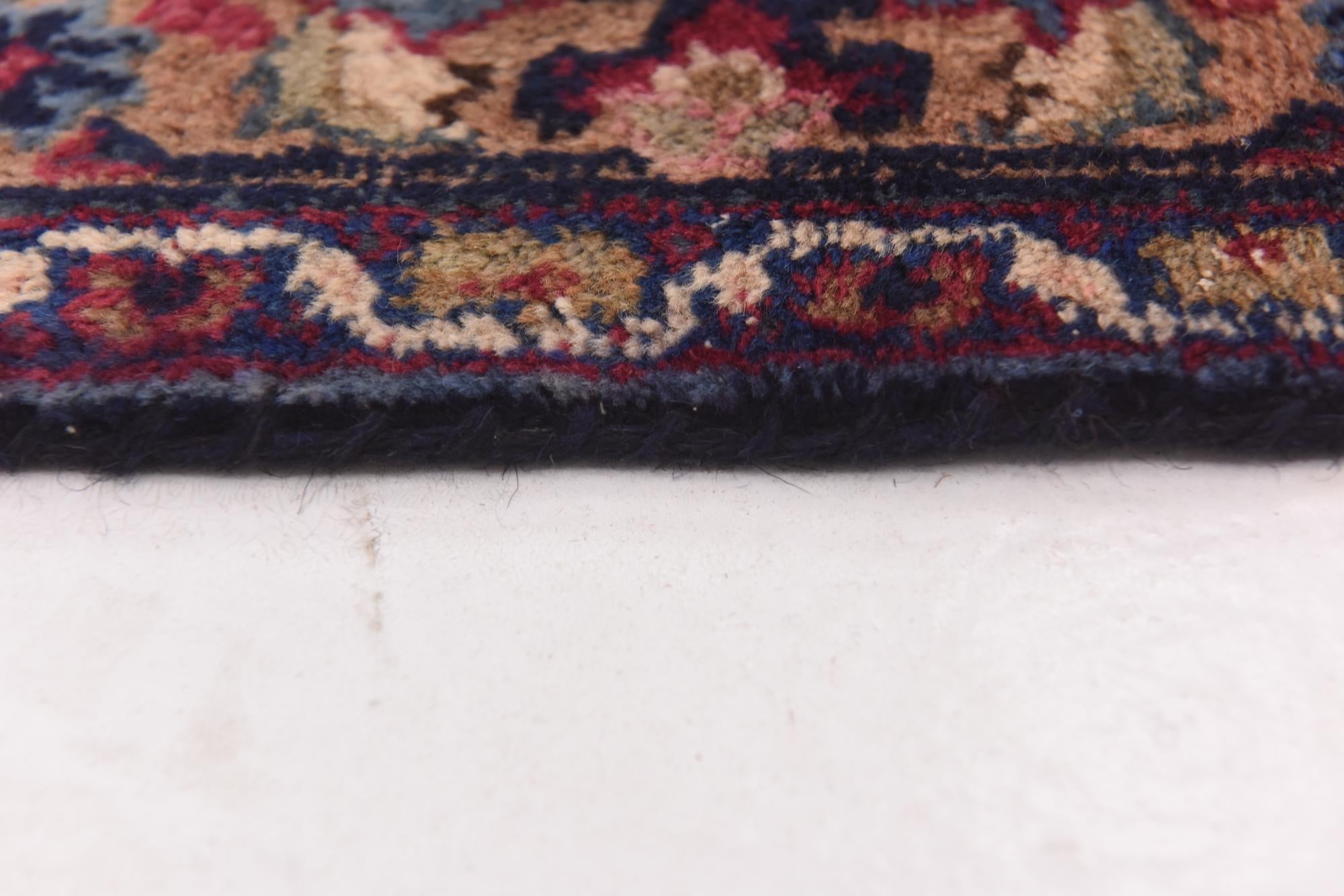 9' 8 x 12' 6 Hand Knotted Mashad Persian Wool Rug