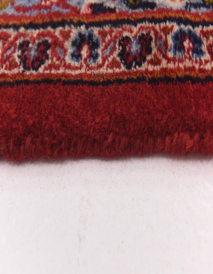 Detail image of 9' 8 x 13'  Hand Knotted Mashad Persian Wool Rug