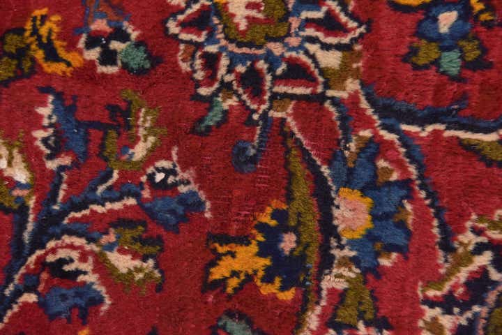 9' 10 x 12' 6 Hand Knotted Mashad Persian Wool Rug