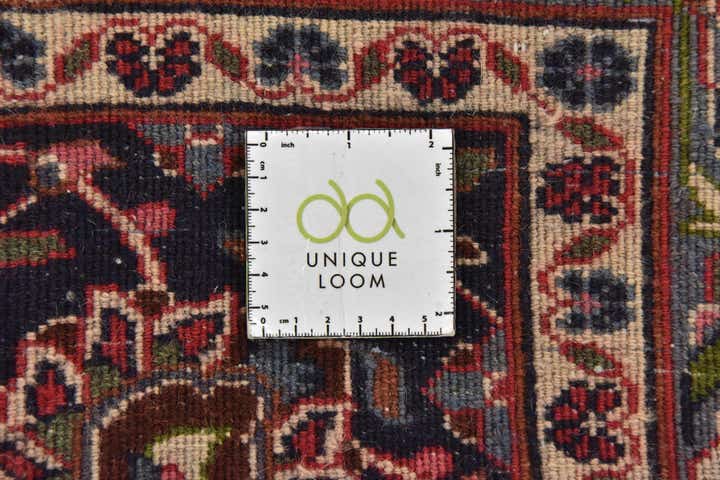 9' 6 x 12' 9 Hand Knotted Mashad Persian Wool Rug