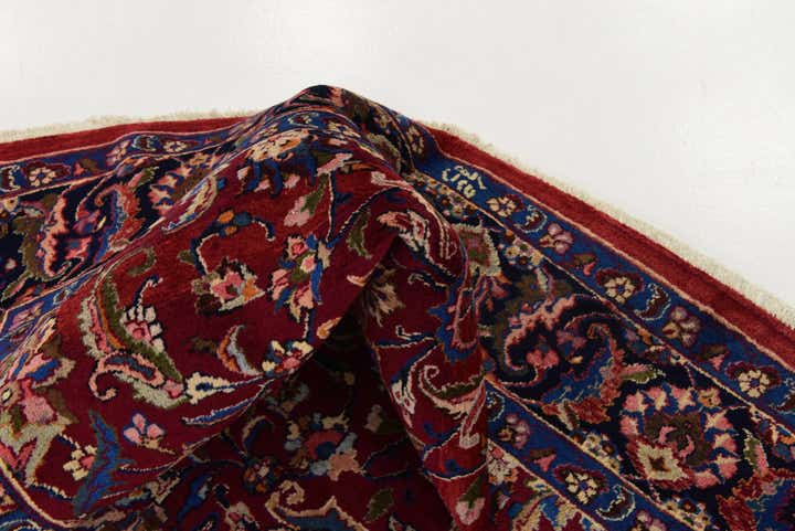 6' 6 x 9' 4 Hand Knotted Mashad Persian Wool Rug