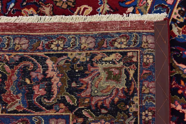 6' 6 x 9' 4 Hand Knotted Mashad Persian Wool Rug