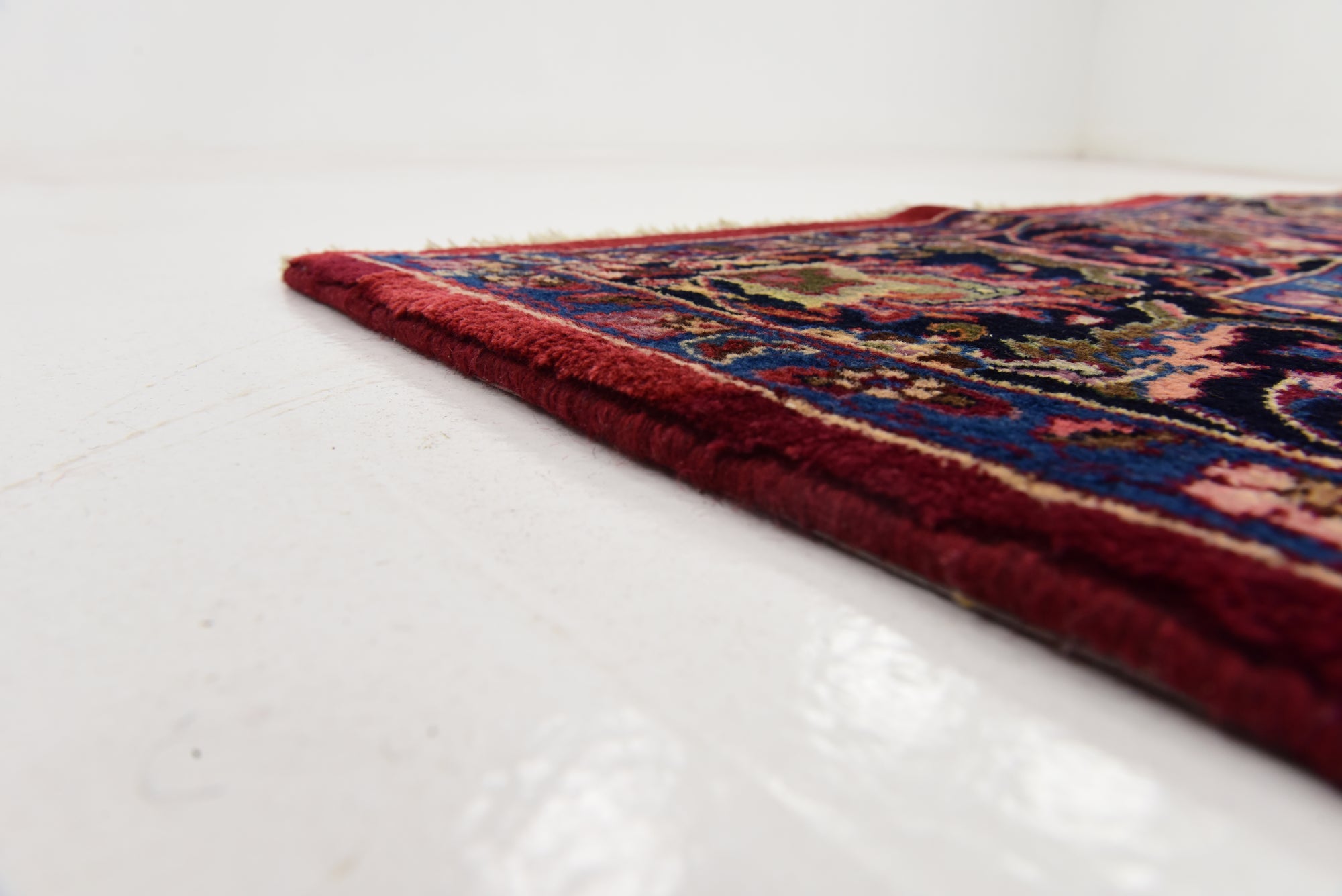 6' 6 x 9' 4 Hand Knotted Mashad Persian Wool Rug