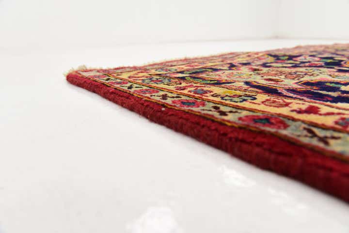 6' 5 x 9' 6 Hand Knotted Mashad Persian Wool Rug
