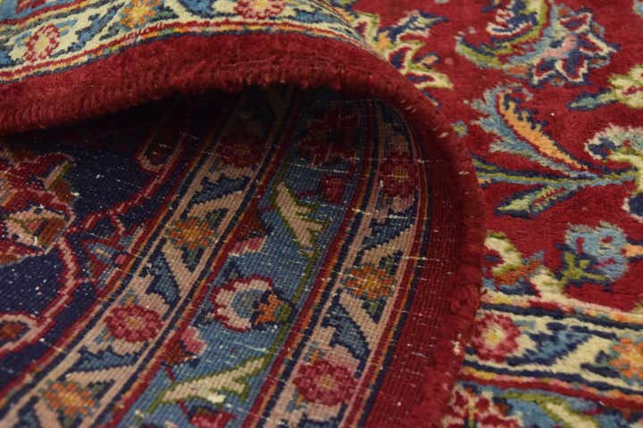10' x 12' 8 Hand Knotted Mashad Persian Wool Rug
