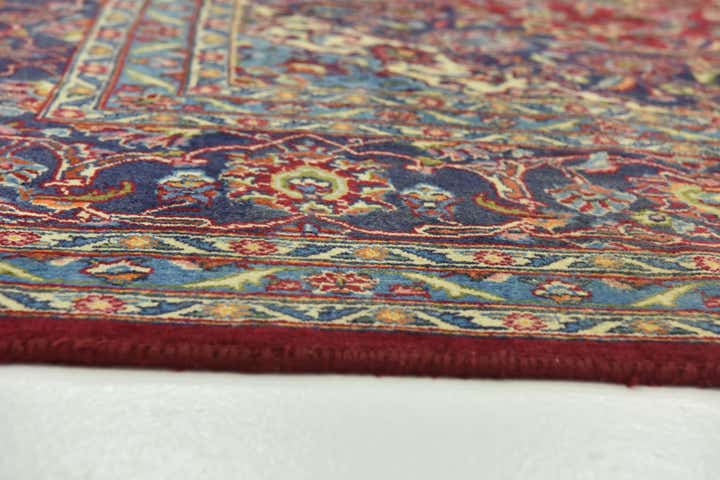 10' x 12' 8 Hand Knotted Mashad Persian Wool Rug