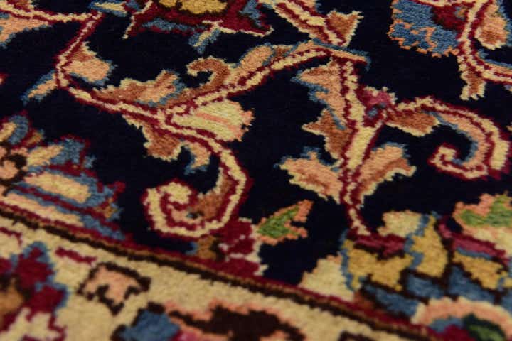 10' x 13' Hand Knotted Mashad Persian Wool Rug