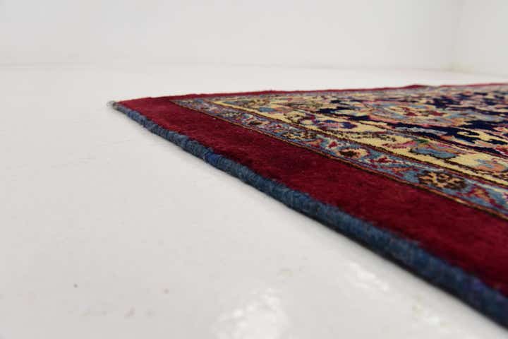 10' x 13' Hand Knotted Mashad Persian Wool Rug
