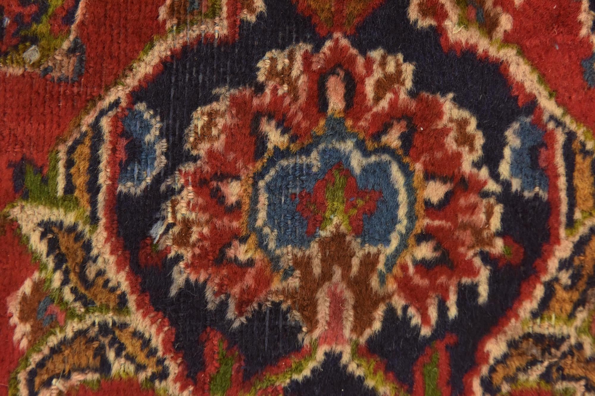 9' 8 x 12' 9 Hand Knotted Mashad Persian Wool Rug