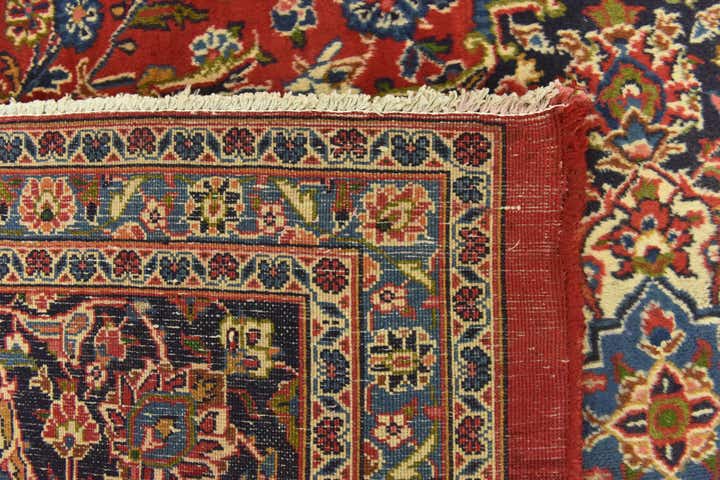 9' 8 x 12' 9 Hand Knotted Mashad Persian Wool Rug