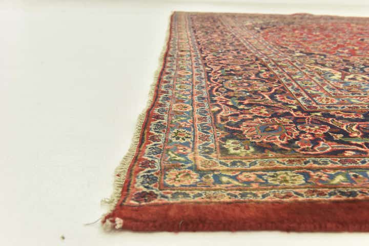9' 8 x 12' 9 Hand Knotted Mashad Persian Wool Rug