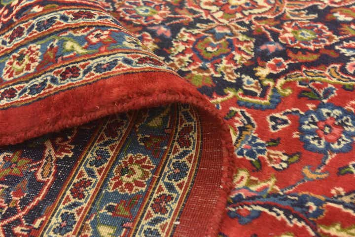 9' 8 x 12' 9 Hand Knotted Mashad Persian Wool Rug