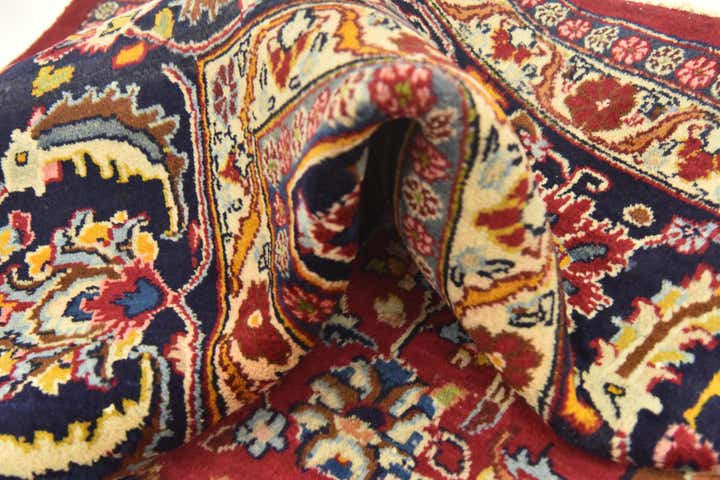 9' 10 x 12' 7 Hand Knotted Mashad Persian Wool Rug