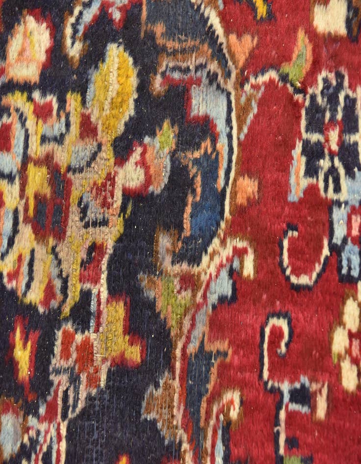 Detail image of 9' 10 x 12' 7  Hand Knotted Mashad Persian Wool Rug