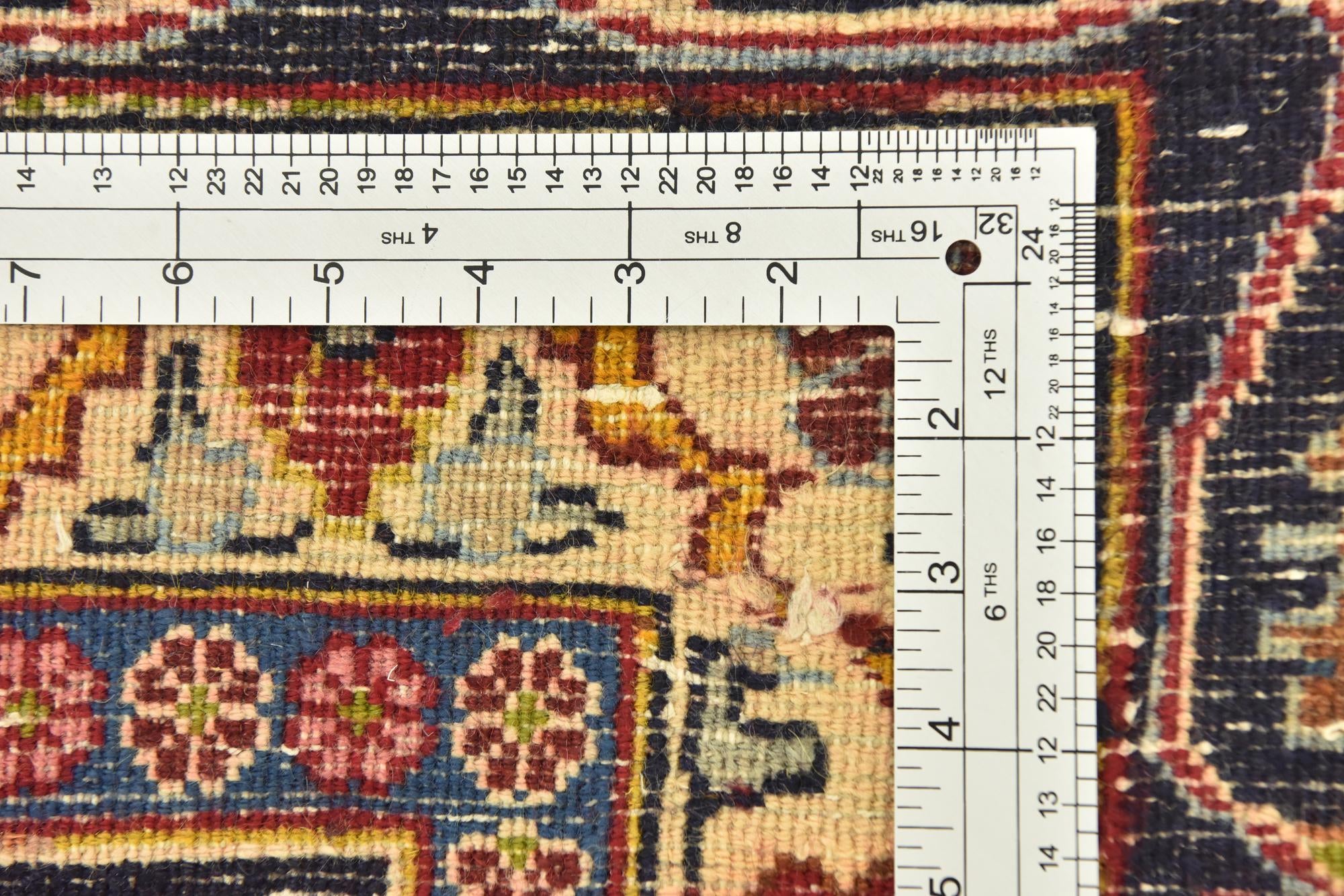 9' 10 x 12' 7 Hand Knotted Mashad Persian Wool Rug