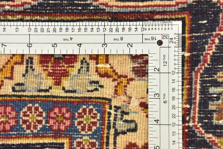 9' 10 x 12' 7 Hand Knotted Mashad Persian Wool Rug