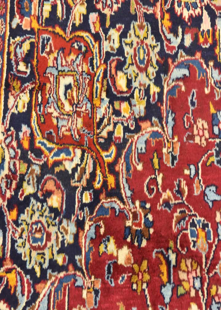 9' 10 x 12' 7 Hand Knotted Mashad Persian Wool Rug