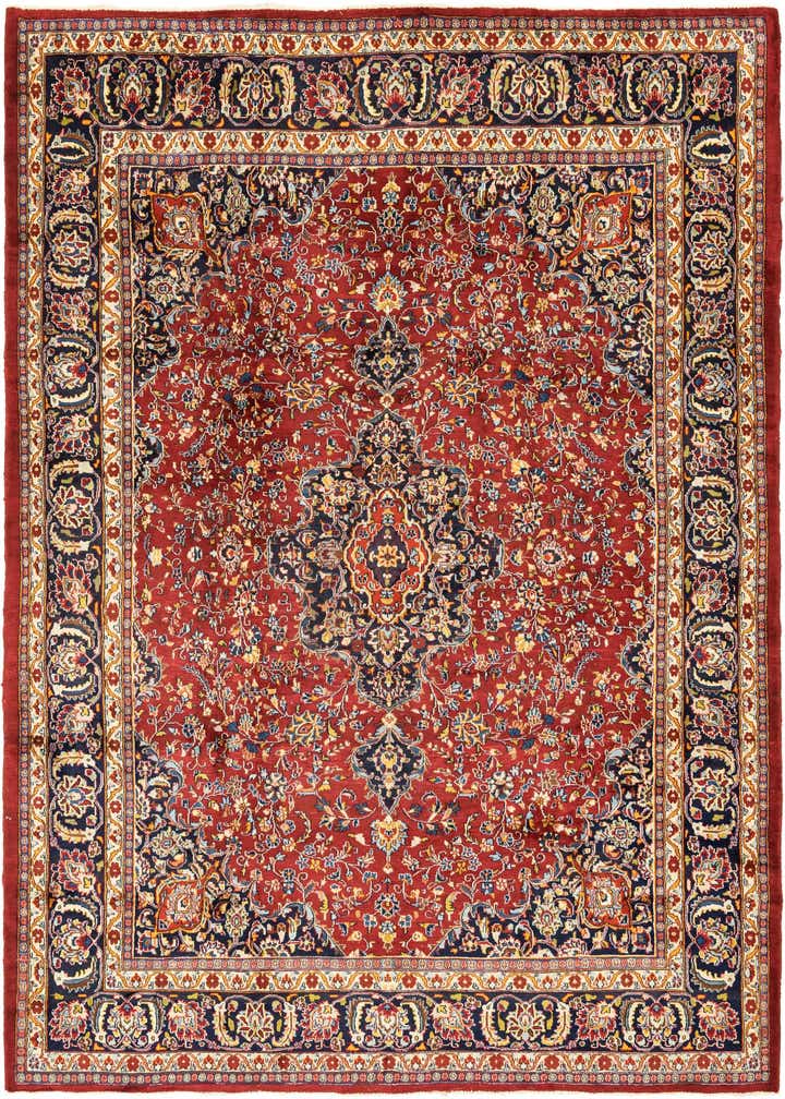 9' 10 x 12' 7 Hand Knotted Mashad Persian Wool Rug