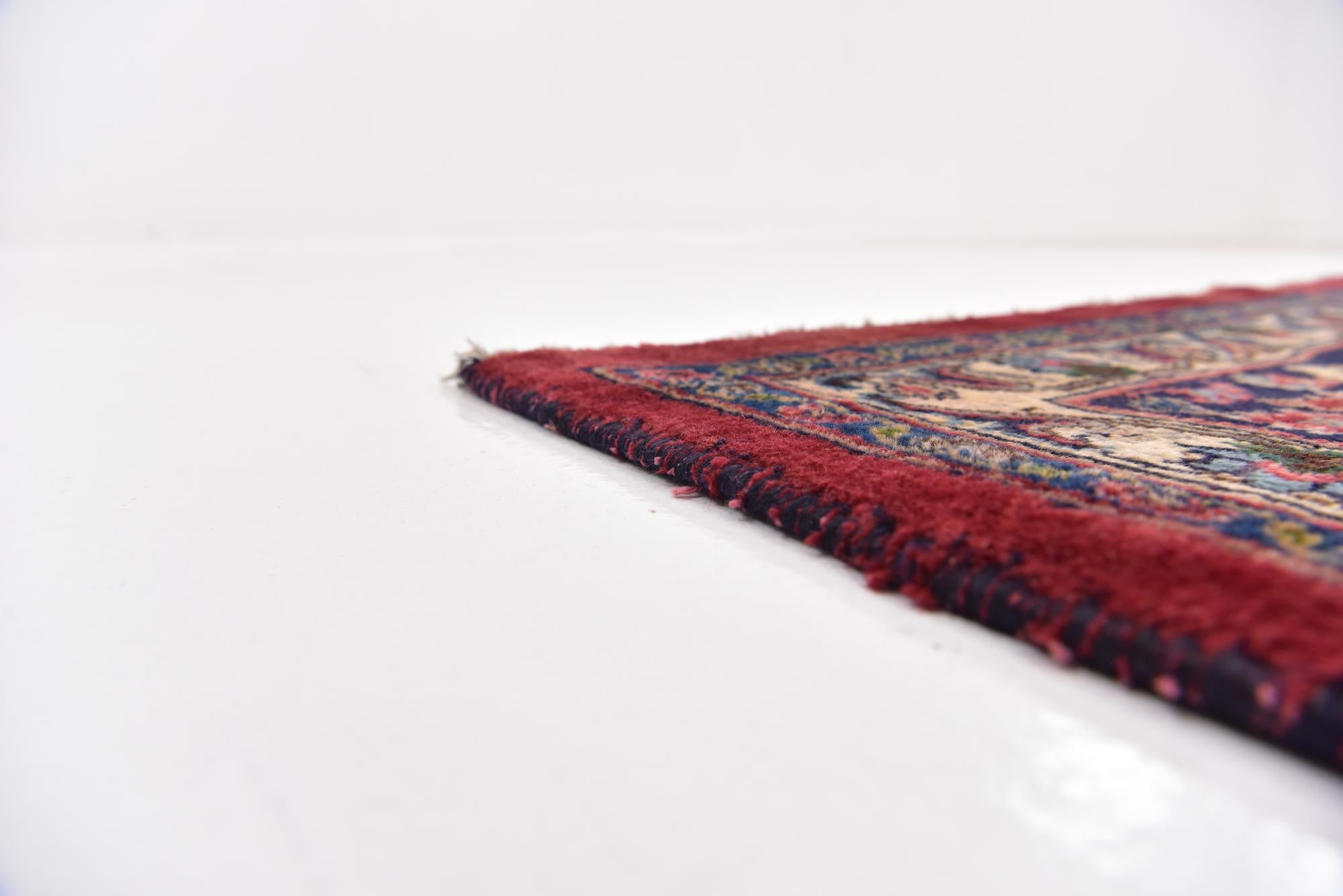 9' 8 x 12' 7 Hand Knotted Mashad Persian Wool Rug