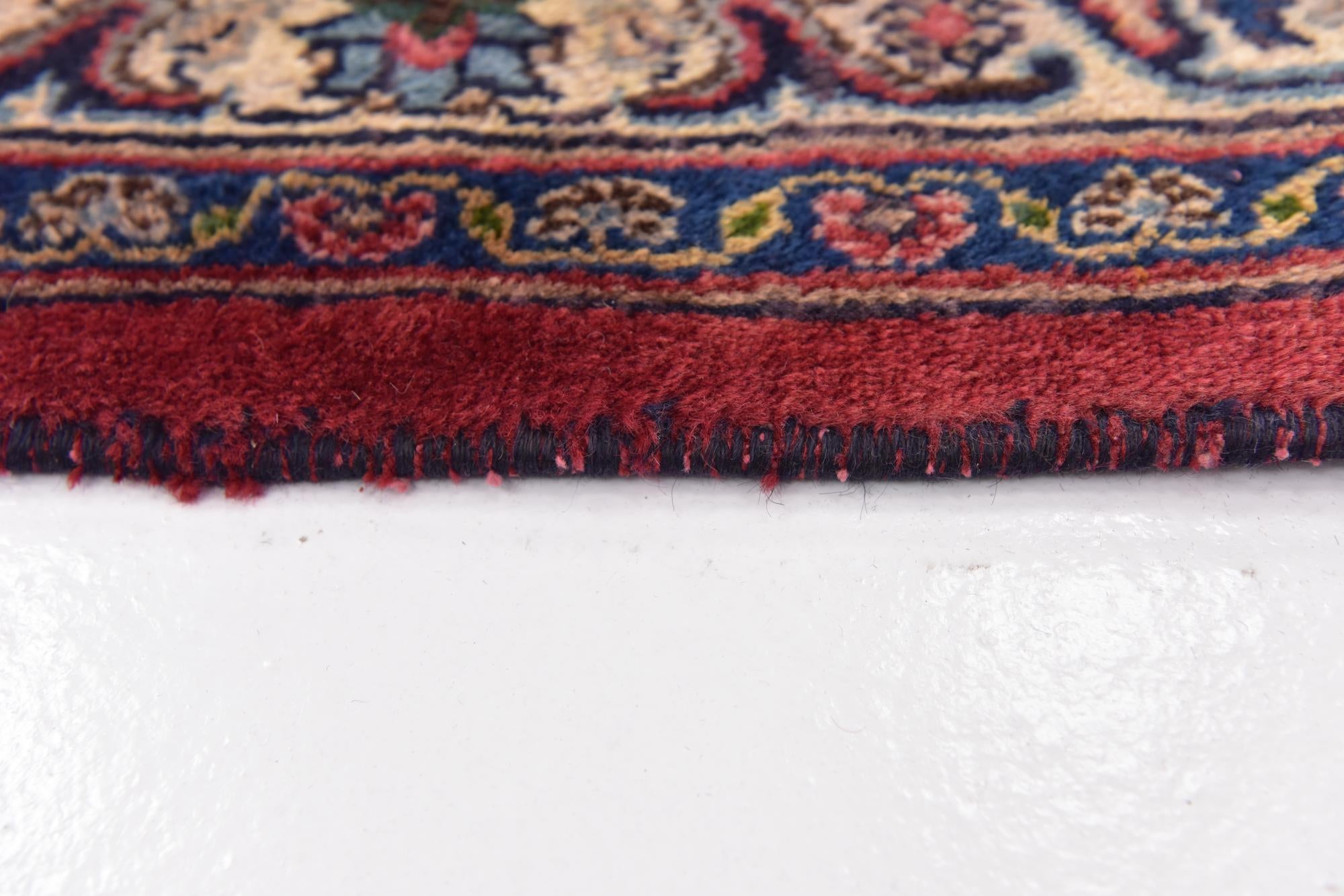 9' 8 x 12' 7 Hand Knotted Mashad Persian Wool Rug
