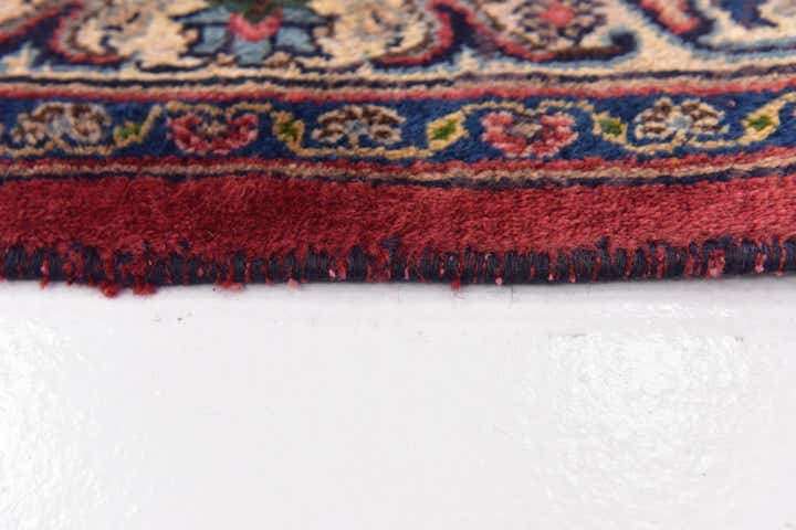 9' 8 x 12' 7 Hand Knotted Mashad Persian Wool Rug