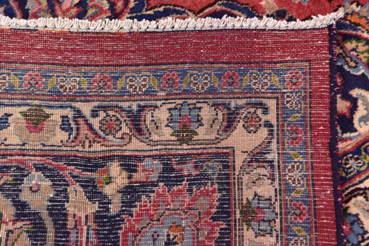 9' 8 x 12' 7 Hand Knotted Mashad Persian Wool Rug