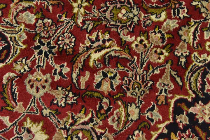 9' 8 x 13' Hand Knotted Mashad Persian Wool Rug