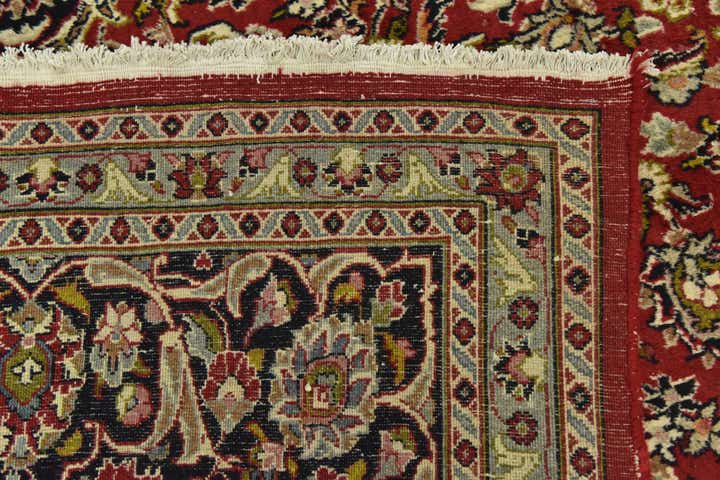 9' 8 x 13' Hand Knotted Mashad Persian Wool Rug