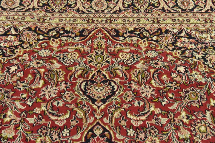9' 8 x 13' Hand Knotted Mashad Persian Wool Rug