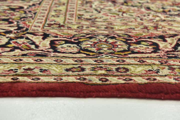 9' 8 x 13' Hand Knotted Mashad Persian Wool Rug