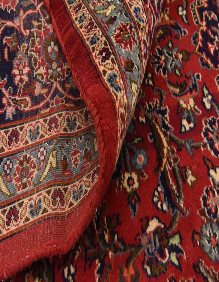 Detail image of 9' 9 x 12' 7  Hand Knotted Mashad Persian Wool Rug