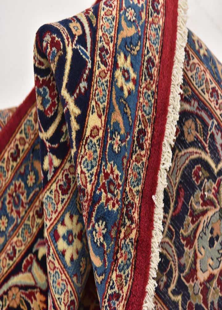 9' 9 x 12' 10 Hand Knotted Mashad Persian Wool Rug