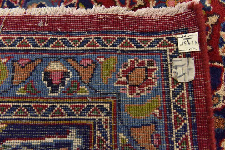 9' 6 x 12' 9 Hand Knotted Mashad Persian Wool Rug