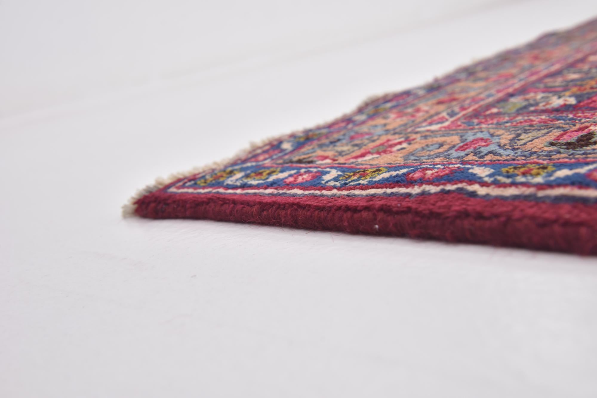 9' 9 x 13' Hand Knotted Mashad Persian Wool Rug