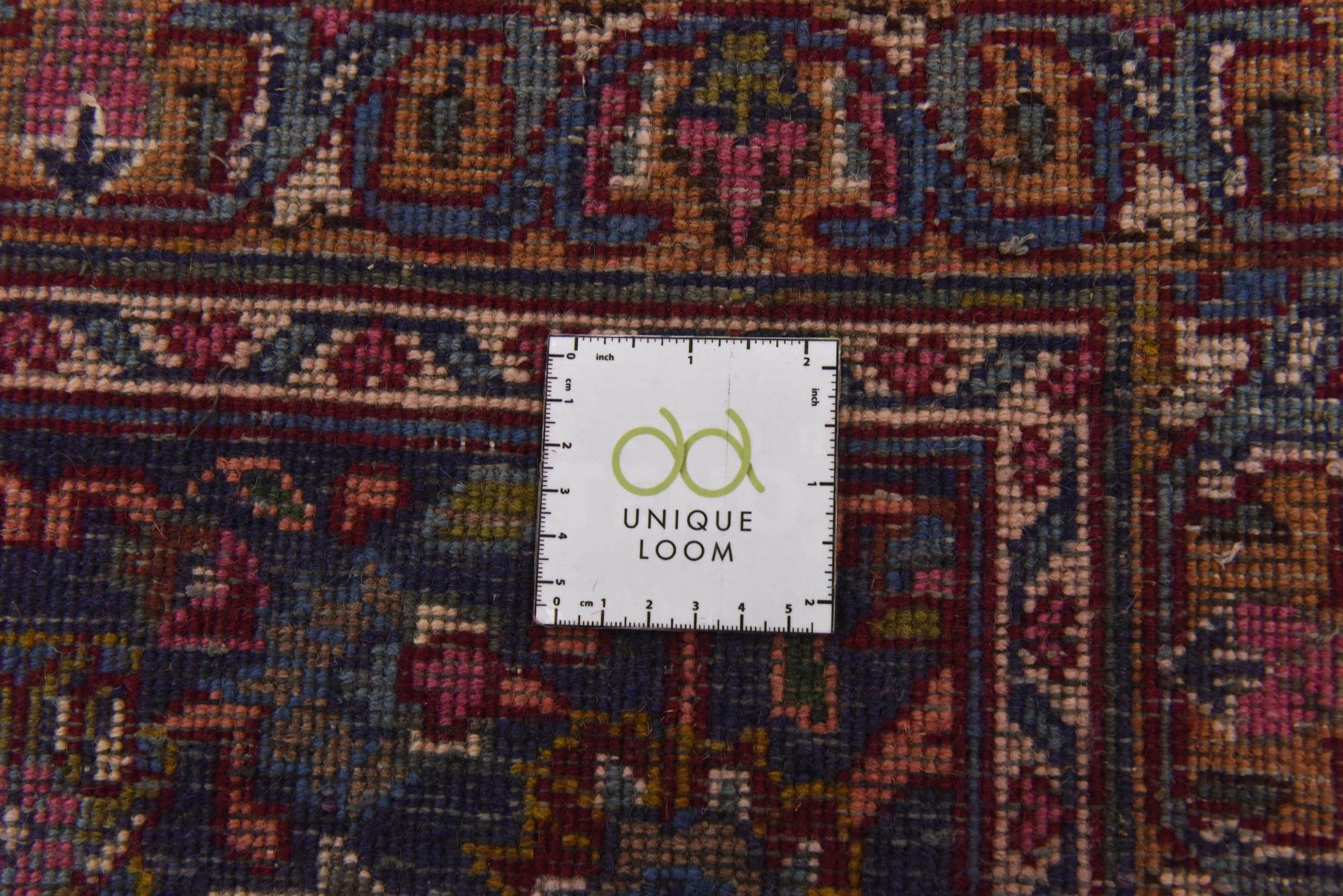 9' 9 x 13' Hand Knotted Mashad Persian Wool Rug