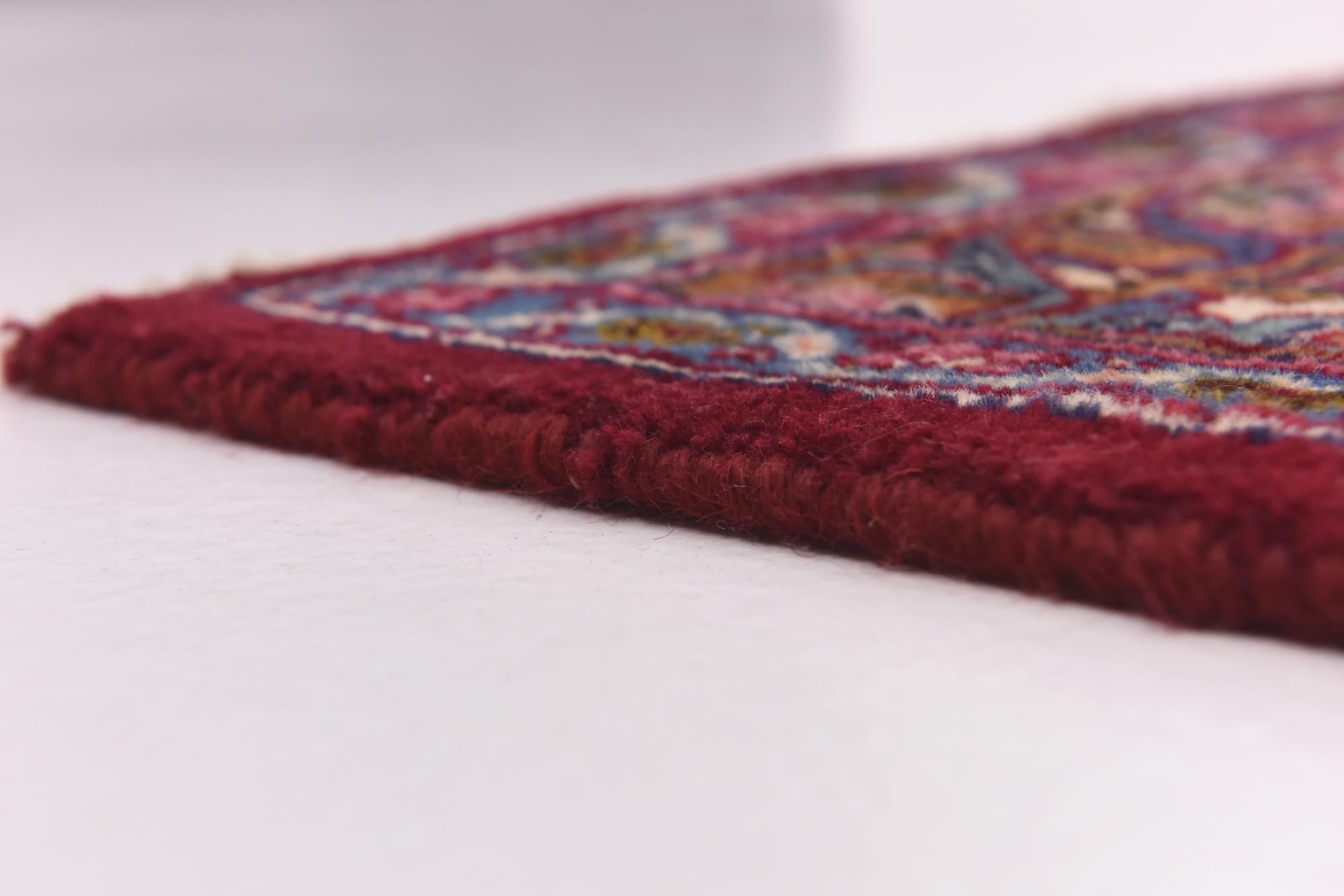 9' 9 x 13' Hand Knotted Mashad Persian Wool Rug
