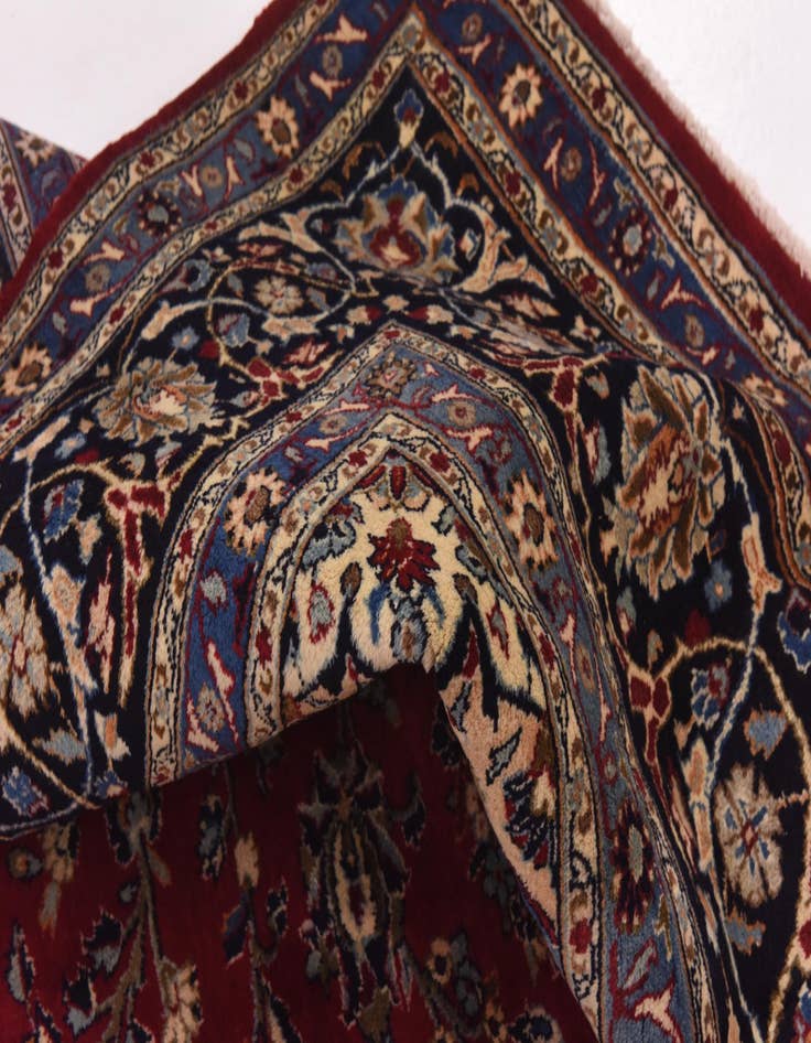 Detail image of 10' x 12' 6  Hand Knotted Mashad Persian Wool Rug