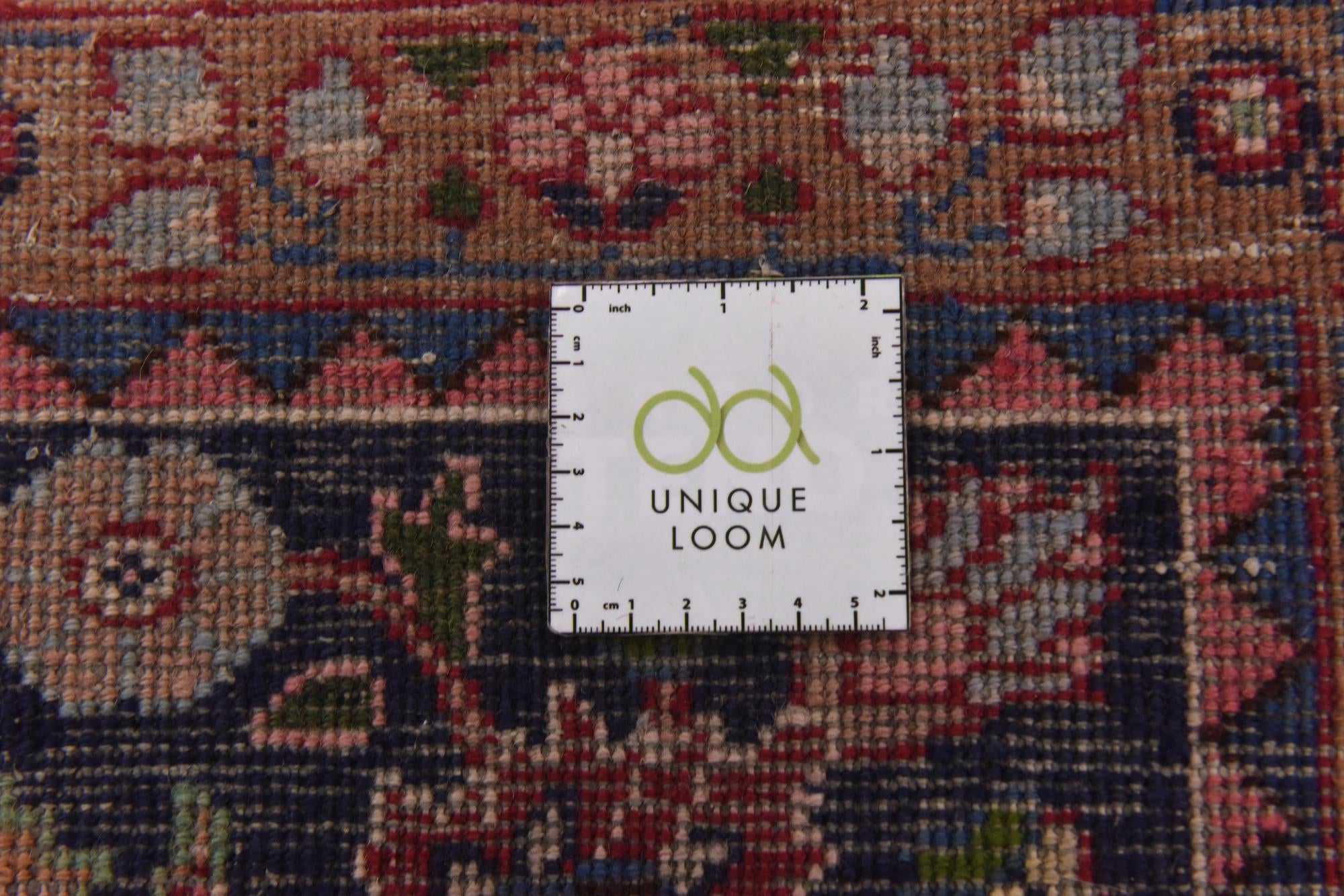 9' 7 x 12' 8 Hand Knotted Mashad Persian Wool Rug