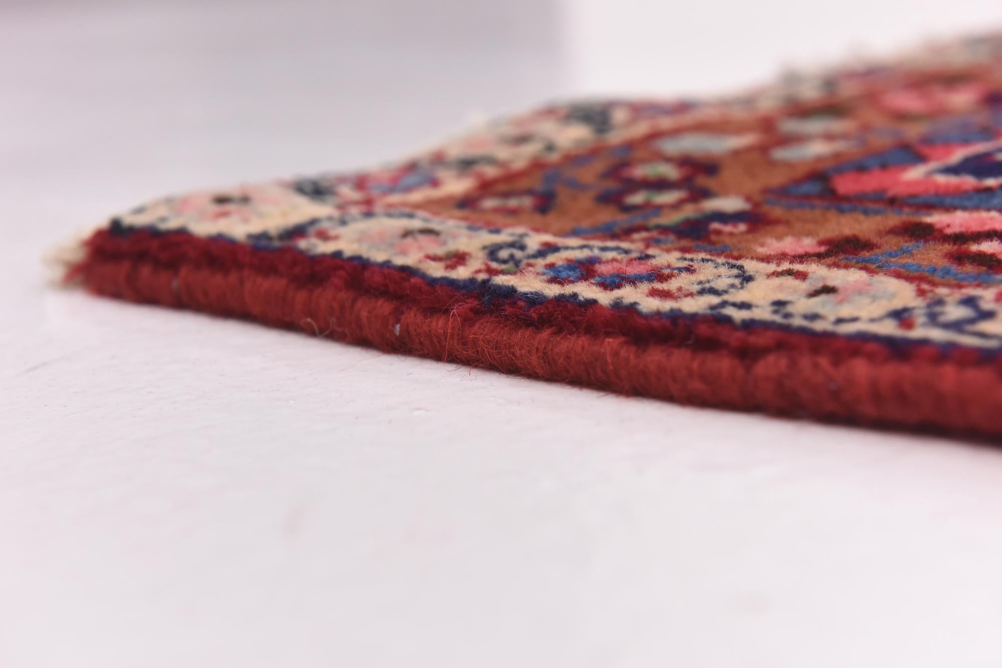9' 7 x 12' 8 Hand Knotted Mashad Persian Wool Rug