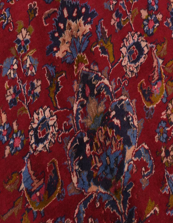 Detail image of 9' 9 x 12'  Hand Knotted Mashad Persian Wool Rug