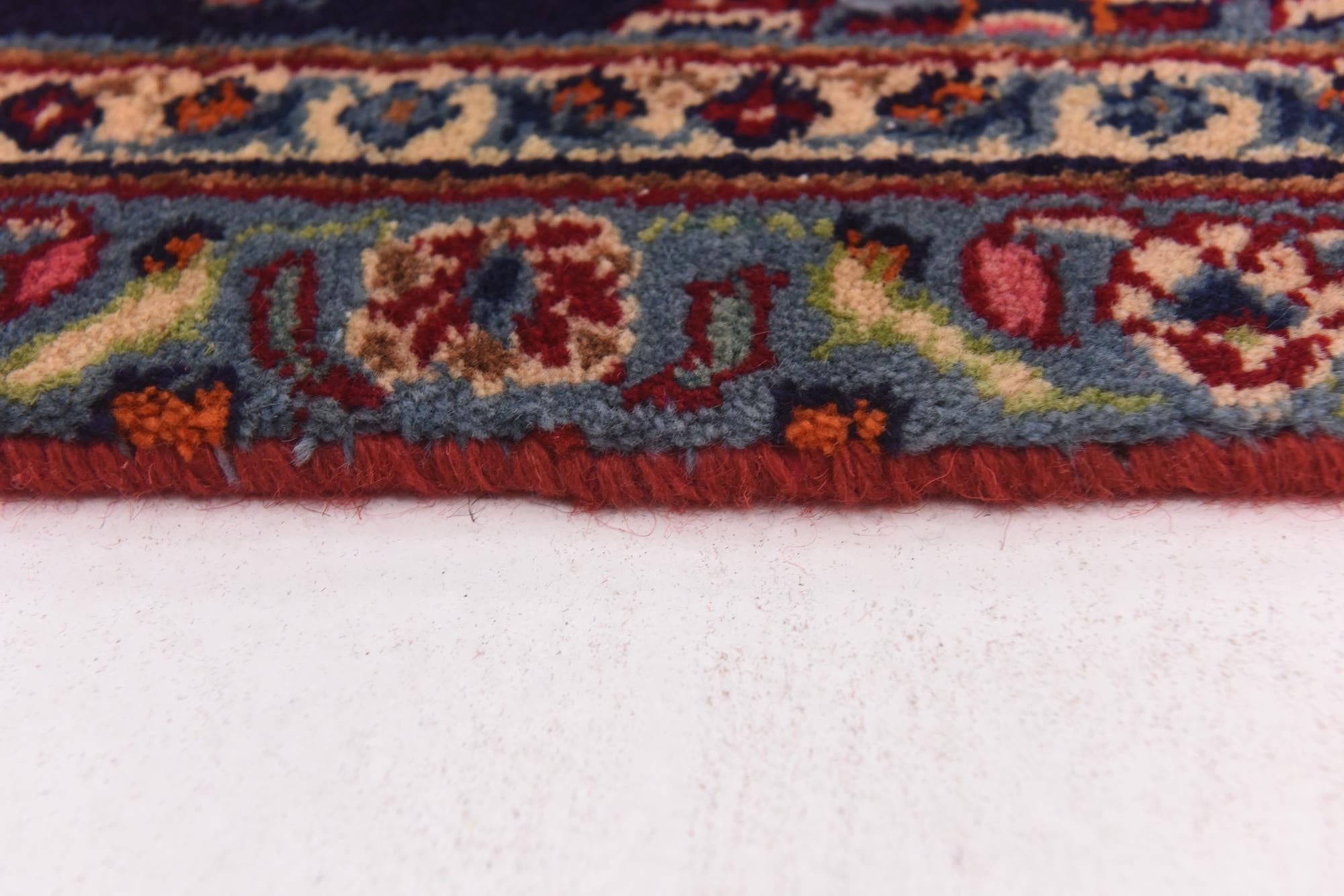 9' 6 x 12' 6 Hand Knotted Mashad Persian Wool Rug