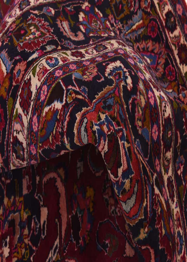 9' 9 x 13' Hand Knotted Mashad Persian Wool Rug