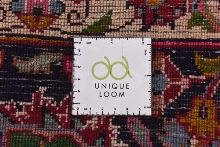 9' 9 x 13' Hand Knotted Mashad Persian Wool Rug